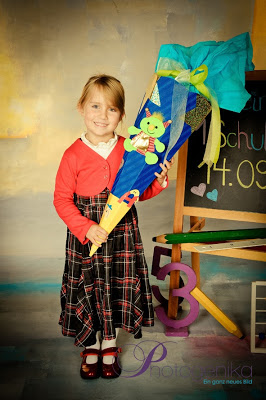 Fotoshooting Schulkind mit Schultüte