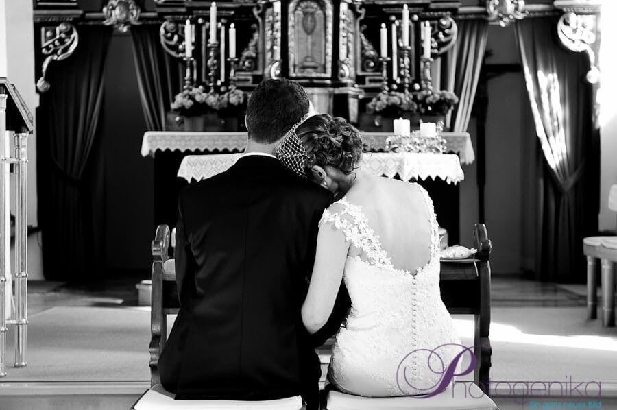 Hochzeitsfotografie vor dem Altar