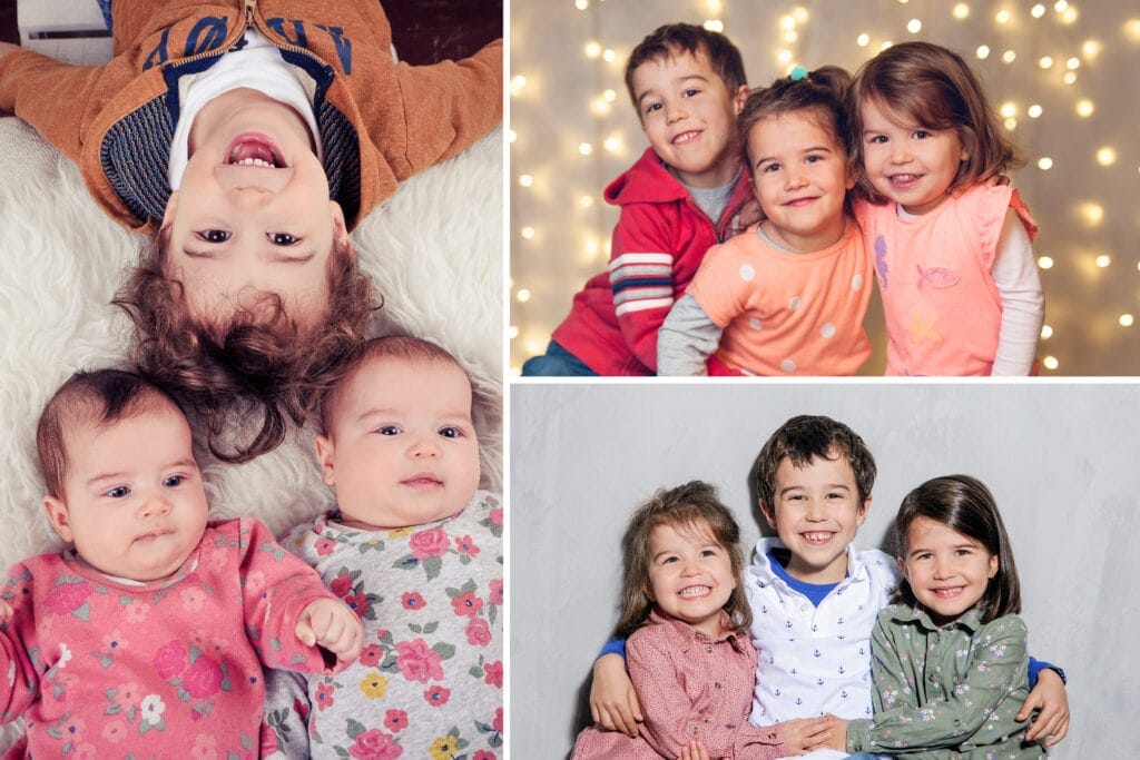 Lebendes Kinderfotoshooting in München mit Lächeln, Spaß und professioneller Fotografie bei Photogenika Fotostudio.