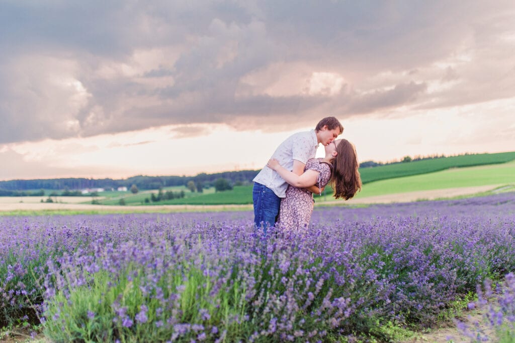 Lavendelfeld Fotoshooting